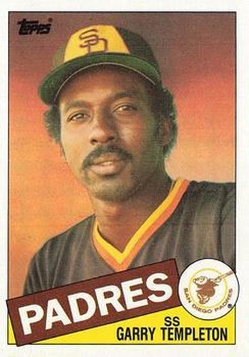 #735 Garry Templeton - San Diego Padres - 1985 Topps Baseball