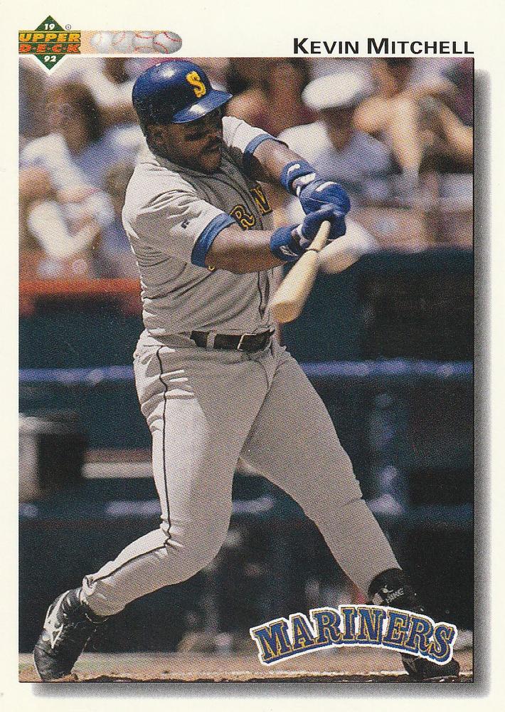#735 Kevin Mitchell - Seattle Mariners - 1992 Upper Deck Baseball
