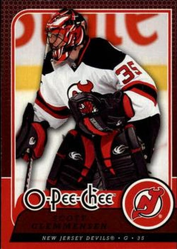 #735 Scott Clemmensen - New Jersey Devils - 2008-09 O-Pee-Chee Hockey