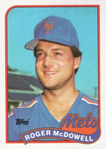 #735 Roger McDowell - New York Mets - 1989 Topps Baseball