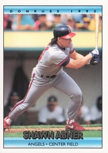 #736 Shawn Abner - California Angels - 1992 Donruss Baseball