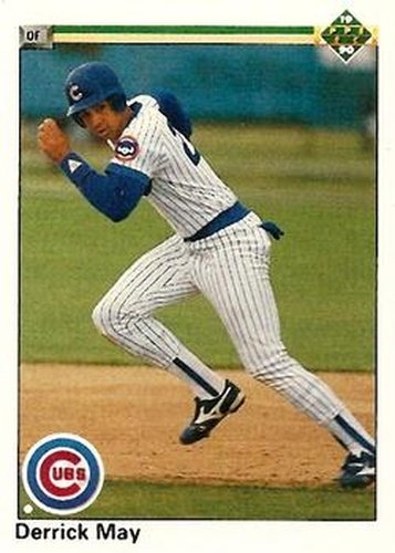 #736 Derrick May - Chicago Cubs - 1990 Upper Deck Baseball