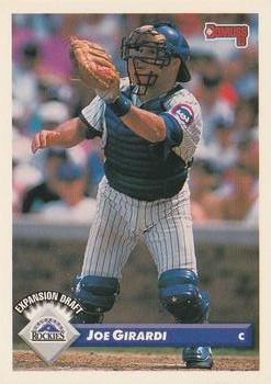 #736 Joe Girardi - Colorado Rockies - 1993 Donruss Baseball