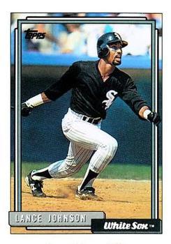 #736 Lance Johnson - Chicago White Sox - 1992 Topps Baseball