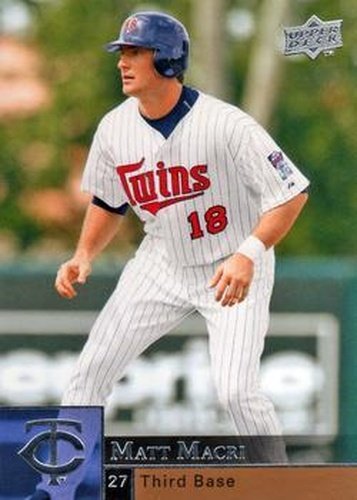 #736 Matt Macri - Minnesota Twins - 2009 Upper Deck Baseball