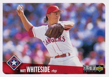 #736 Matt Whiteside - Texas Rangers - 1996 Collector's Choice Baseball