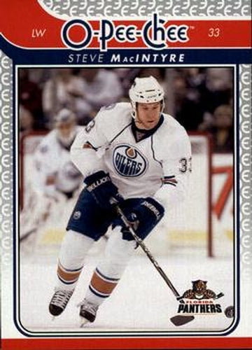 #736 Steve MacIntyre - Edmonton Oilers - 2009-10 O-Pee-Chee Hockey