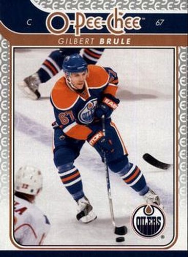 #737 Gilbert Brule - Edmonton Oilers - 2009-10 O-Pee-Chee Hockey