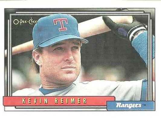 #737 Kevin Reimer - Texas Rangers - 1992 O-Pee-Chee Baseball