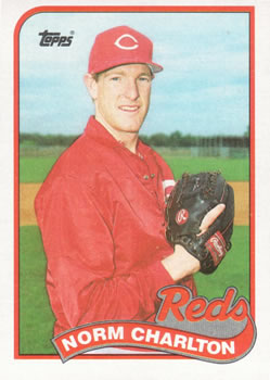 #737 Norm Charlton - Cincinnati Reds - 1989 Topps Baseball