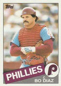 #737 Bo Diaz - Philadelphia Phillies - 1985 Topps Baseball