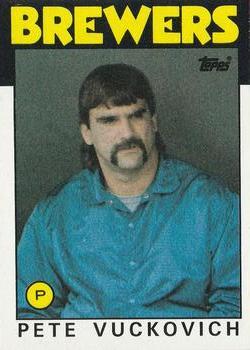 #737 Pete Vuckovich - Milwaukee Brewers - 1986 Topps Baseball