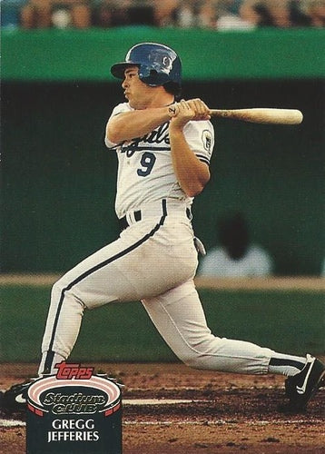 #737 Gregg Jefferies - Kansas City Royals - 1992 Stadium Club Baseball
