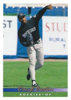 #737 Daryl Boston - Colorado Rockies - 1993 Upper Deck Baseball