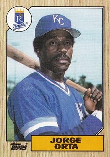 #738 Jorge Orta - Kansas City Royals - 1987 Topps Baseball