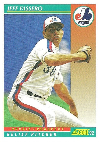#738 Jeff Fassero - Montreal Expos - 1992 Score Baseball