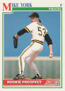 #738 Mike York - Pittsburgh Pirates - 1991 Score Baseball