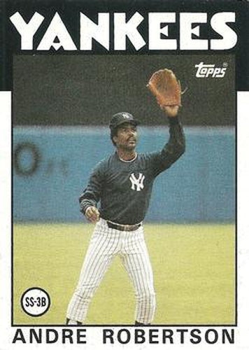 #738 Andre Robertson - New York Yankees - 1986 Topps Baseball