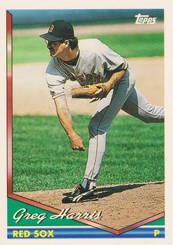 #738 Greg Harris - Boston Red Sox - 1994 Topps Baseball