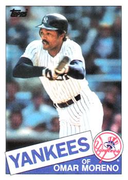 #738 Omar Moreno - New York Yankees - 1985 Topps Baseball