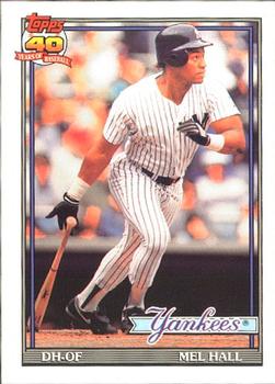 #738 Mel Hall - New York Yankees - 1991 O-Pee-Chee Baseball