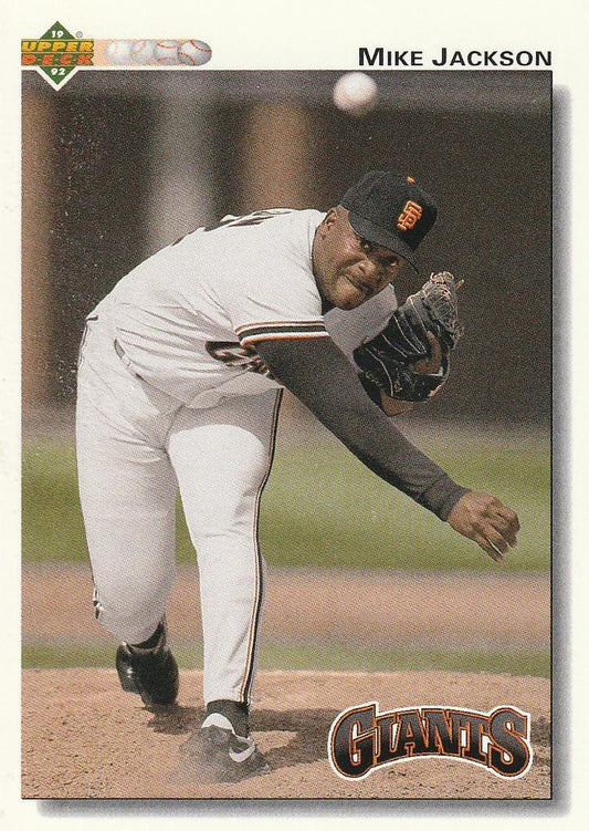 #738 Mike Jackson - San Francisco Giants - 1992 Upper Deck Baseball