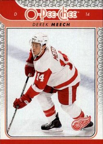 #739 Derek Meech - Detroit Red Wings - 2009-10 O-Pee-Chee Hockey
