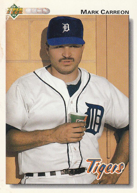 #739 Mark Carreon - Detroit Tigers - 1992 Upper Deck Baseball