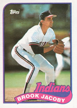 #739 Brook Jacoby - Cleveland Indians - 1989 Topps Baseball