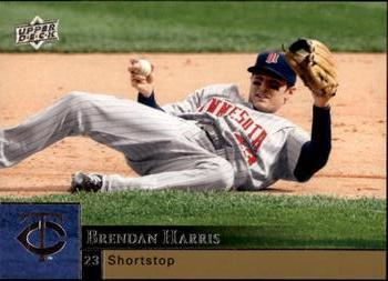 #739 Brendan Harris - Minnesota Twins - 2009 Upper Deck Baseball