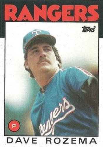 #739 Dave Rozema - Texas Rangers - 1986 Topps Baseball