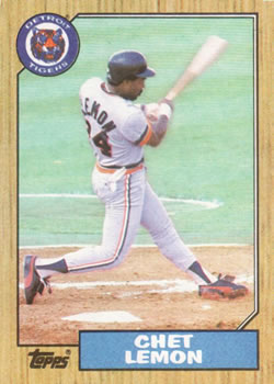 #739 Chet Lemon - Detroit Tigers - 1987 Topps Baseball