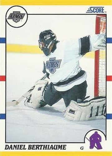 #73T Daniel Berthiaume - Los Angeles Kings - 1990-91 Score Rookie and Traded Hockey