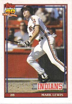 #73T Mark Lewis - Cleveland Indians - 1991 Topps Traded Baseball