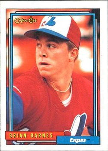 #73 Brian Barnes - Montreal Expos - 1992 O-Pee-Chee Baseball