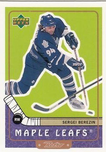 #73 Sergei Berezin - Toronto Maple Leafs - 1999-00 Upper Deck Retro Hockey