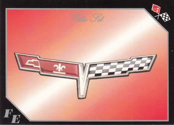 #73 Corvette Flag Emblem #13 of 16 - 1991 Collect-A-Card Vette Set