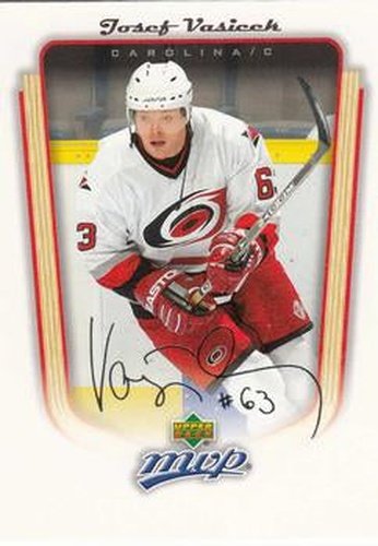 #73 Josef Vasicek - Carolina Hurricanes - 2005-06 Upper Deck MVP Hockey