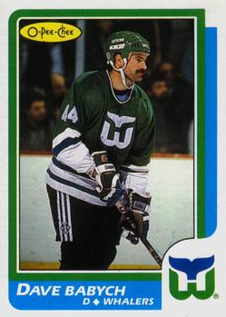 #73 Dave Babych - Hartford Whalers - 1986-87 O-Pee-Chee Hockey