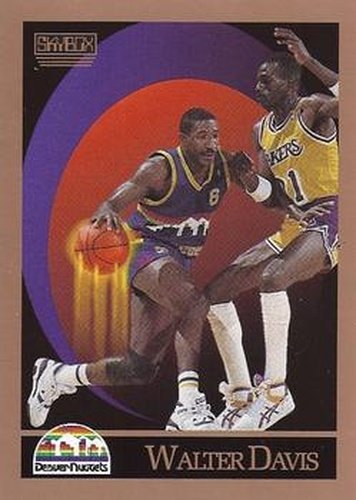 #73 Walter Davis - Denver Nuggets - 1990-91 SkyBox Basketball