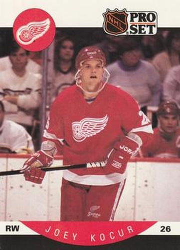 #73 Joey Kocur - Detroit Red Wings - 1990-91 Pro Set Hockey