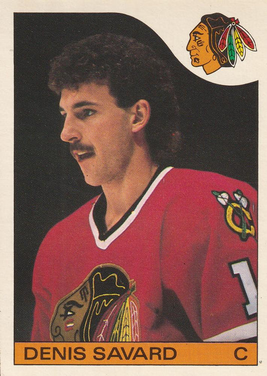 #73 Denis Savard - Chicago Blackhawks - 1985-86 O-Pee-Chee Hockey