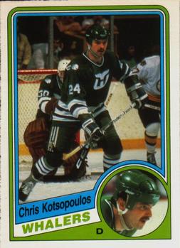 #73 Chris Kotsopoulos - Hartford Whalers - 1984-85 O-Pee-Chee Hockey