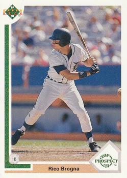 #73 Rico Brogna - Detroit Tigers - 1991 Upper Deck Baseball