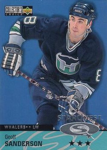 #SQ73 Geoff Sanderson - Hartford Whalers - 1997-98 Collector's Choice Hockey - StarQuest