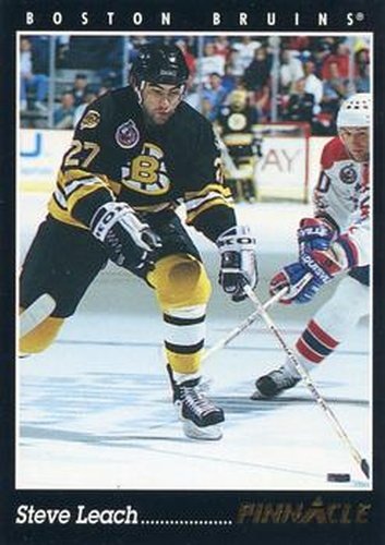#73 Steve Leach - Boston Bruins - 1993-94 Pinnacle Hockey