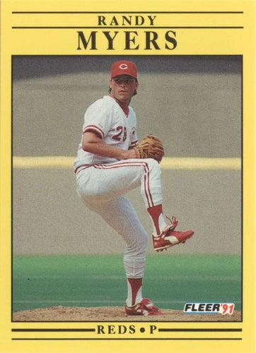 #73 Randy Myers - Cincinnati Reds - 1991 Fleer Baseball