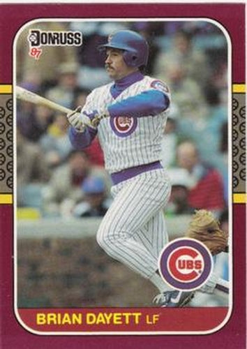 #73 Brian Dayett - Chicago Cubs - 1987 Donruss Opening Day Baseball