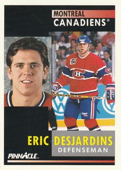 #73 Eric Desjardins - Montreal Canadiens - 1991-92 Pinnacle Hockey