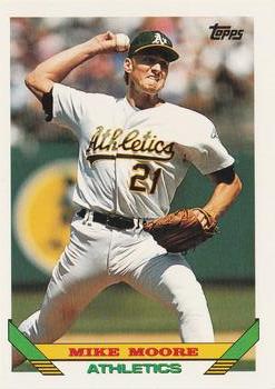 #73 Mike Moore - Oakland Athletics - 1993 Topps Baseball